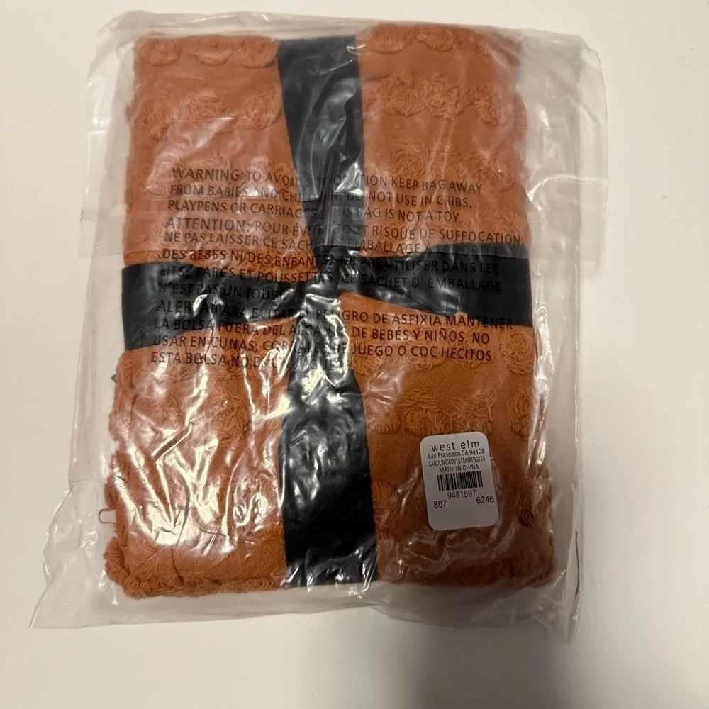 West Elm orange Sham